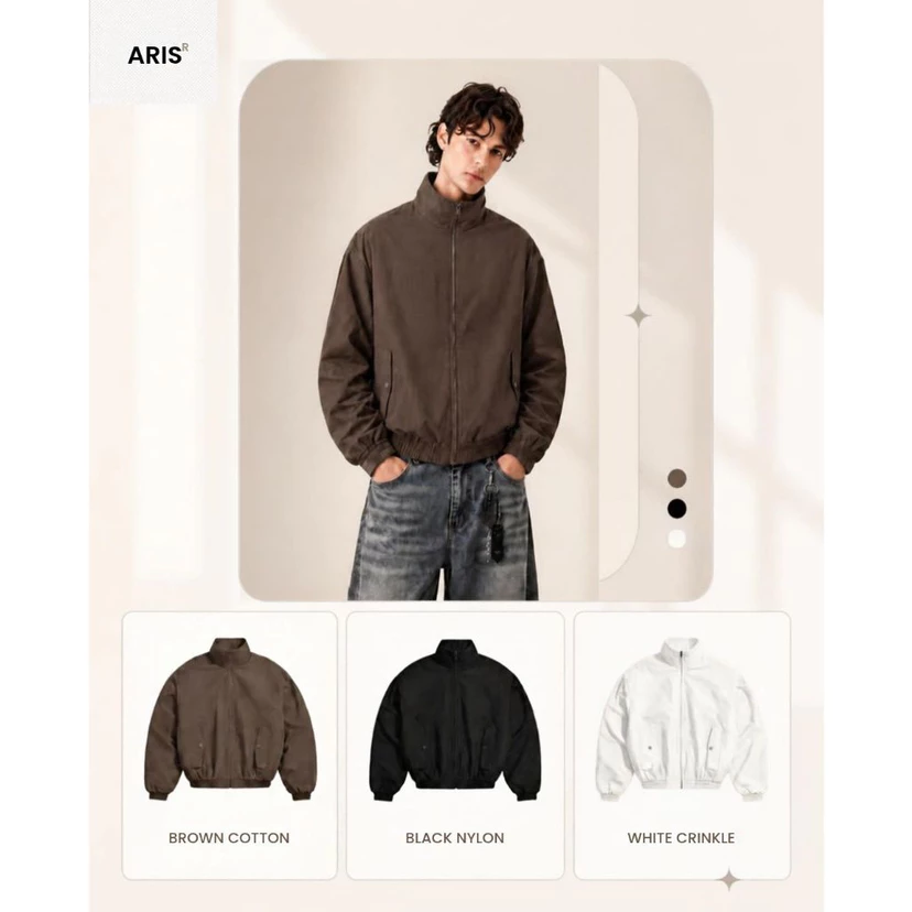 Bảng màu và cách mặc áo khoác ARIS AK02